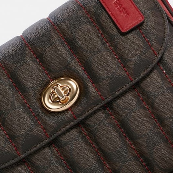 Coach Bags Coach Marlie Top Handle Satchel In Signature Canvas With Quilting Poshmark